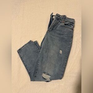 High Rise Slim Straight Jeans